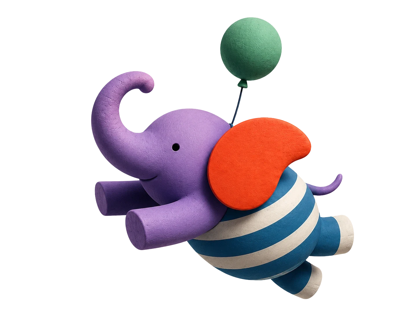 Elefante CoCriativa voando com um balão