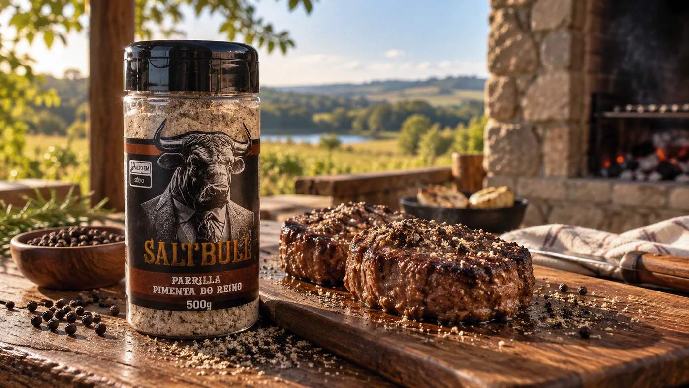 Branding e embalagem SaltBull BBQ
